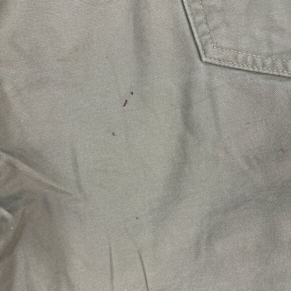 Carhartt Mens Loose Fit Canvas Carpenter Pants Khaki Utility Workwear Size 42X30 - Picture 5 of 12